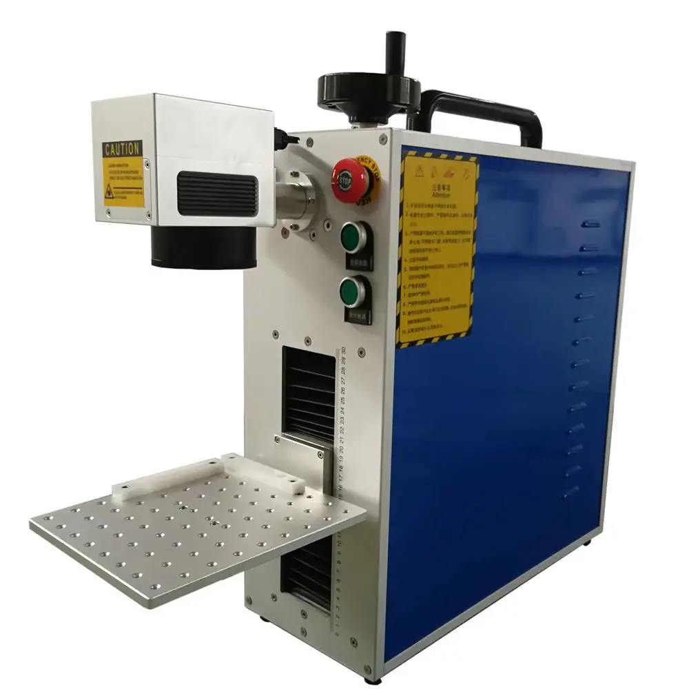 Маленький бизнес мини лазерная маркировочная машина Raycus/JPT 30 Вт 50 70 Ювелирная