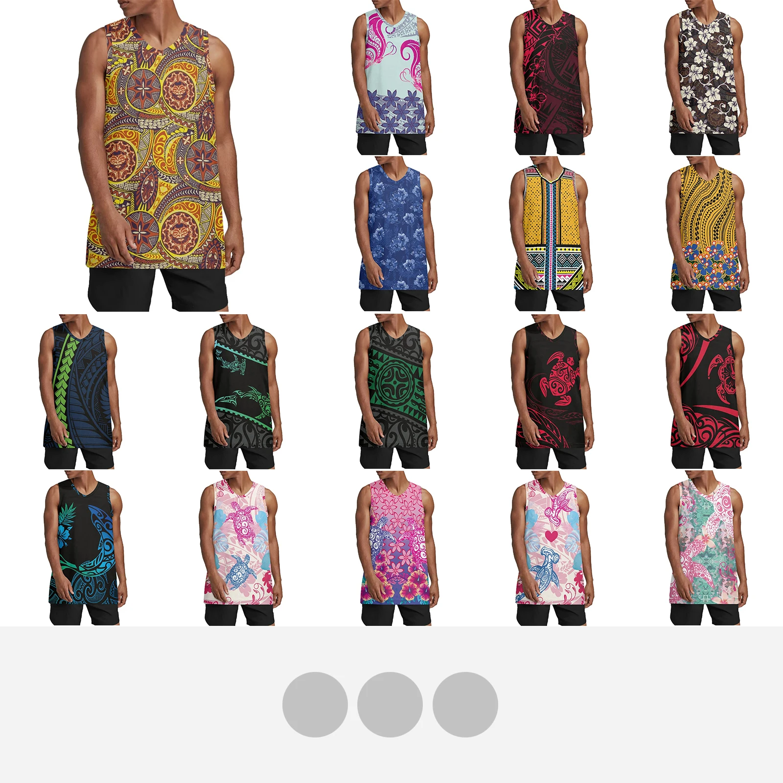 

Polynesian Tribal Tongan Totem Tattoo Tonga Prints Scrimmage Vest Pinnies Youth Teens and Adult Sizes Mesh Jerseys for Any Sport