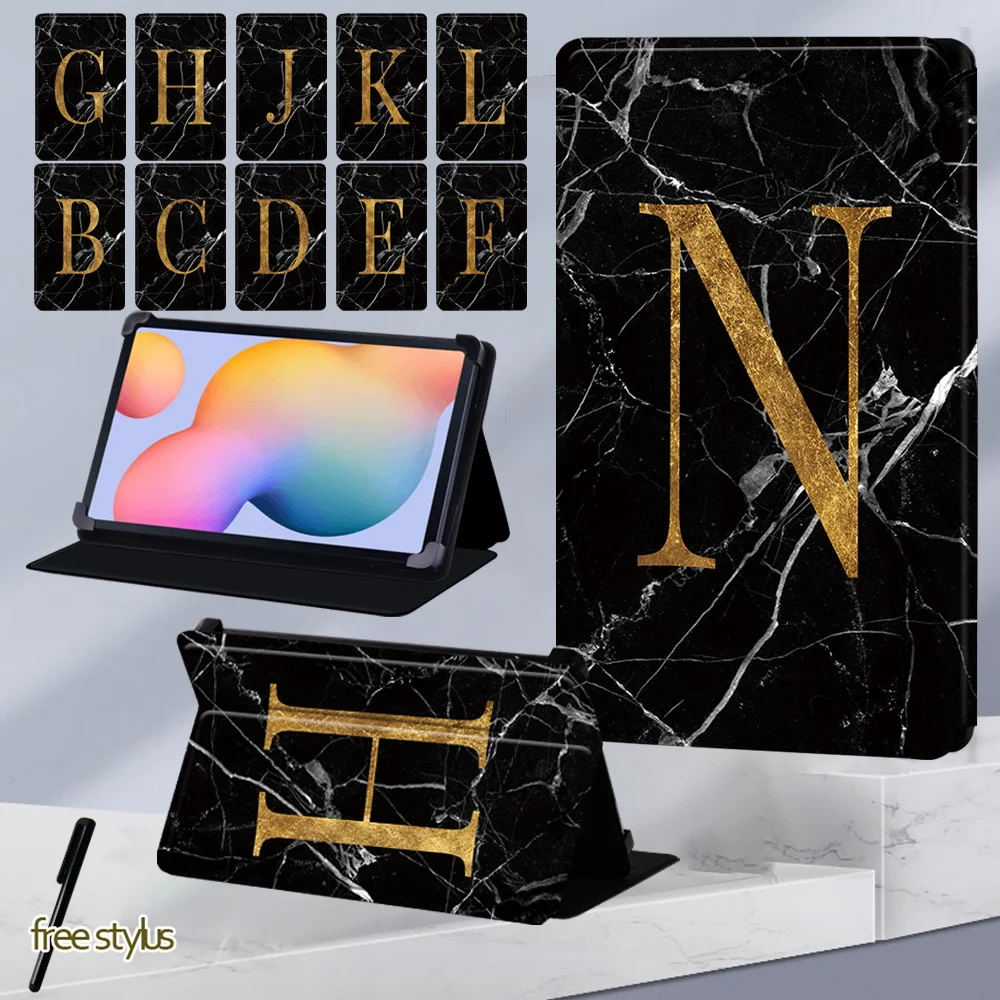 

Case for Samsung Tab S2/Tab S3/Tab S4/Tab S5e 10.5/Tab S6 T865/Tab S7 Tablet Case Adjustable Marble Letters Leather Stand Cover