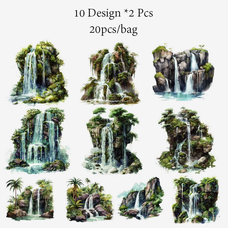 

Набор наклеек Mr.Paper Mountain Stream