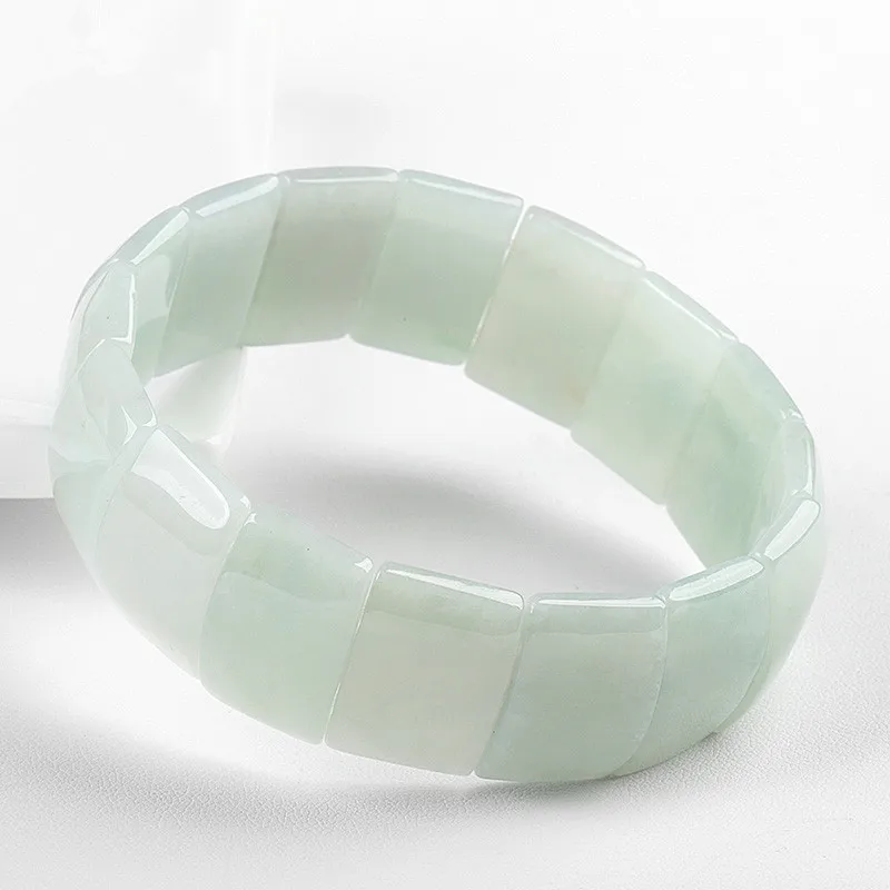Ручной Мужской и женский нефритовый браслет из Мьянмы выдвижной с сертификатом