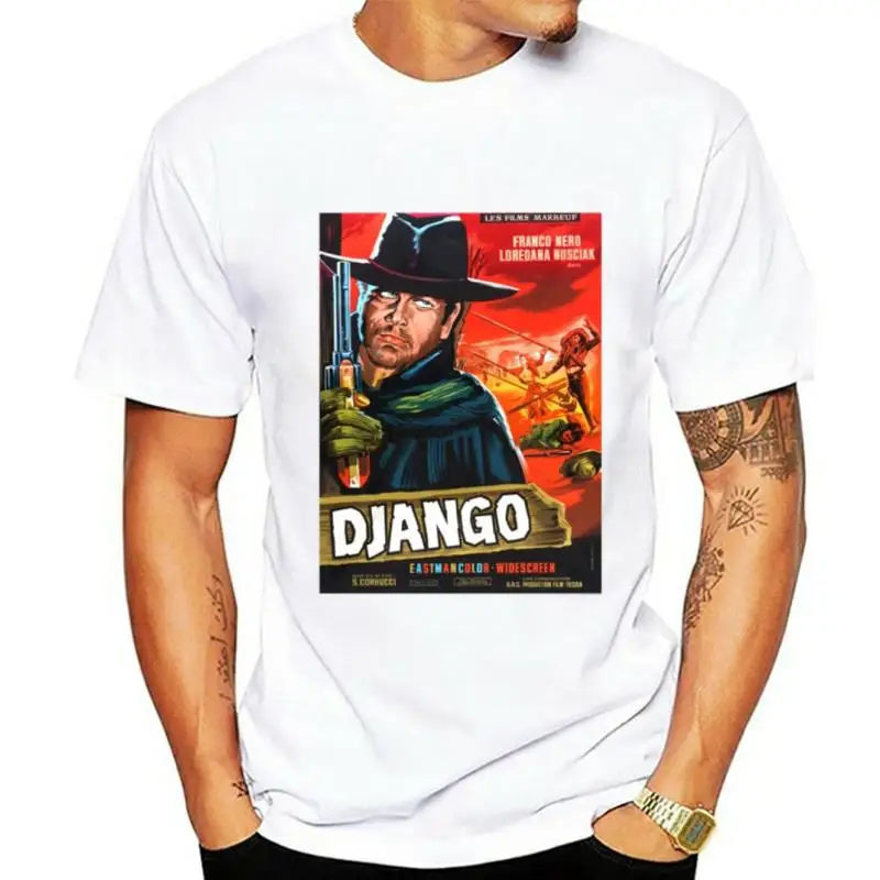 Винтажная пленочная футболка Django спагетти Западная французская версия