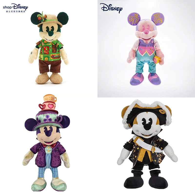 

2022 Latest Disney Official Curious Adventurer Mickey Collection Series May Forest Mickey Plush Doll Mickey Mouse Plush Doll Toy