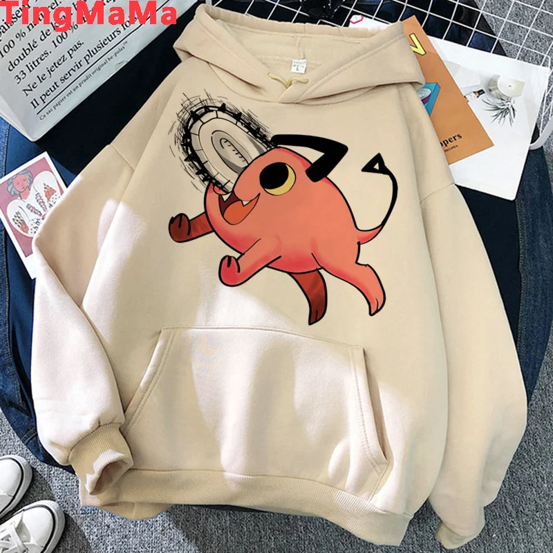 

Chainsaw Man Makima Pochita hoodies women 90s Korean style japanese Hood female Kawaii sweater