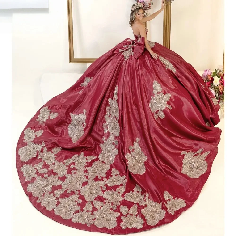Пышное платье Charro Quinceanera, бальное платье, милая аппликация, расшитое бисером, мексиканские милые платья 16, 15 Anos по индивидуальному заказу (art.: 3920d3c19f3d5) - 3920d3c19f3d5
