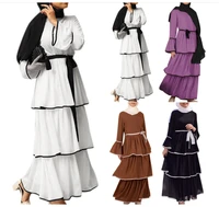 muslim dress women dubai abaya ruffles fashion full sleeve casual new ladies islamic clothes moroccan kaftan long maxi dresses