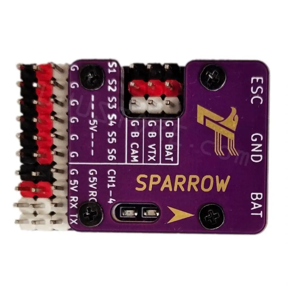 

Lefei Sparrow 2-OSD Flight Controller Gyro Stabilization Return Home Support SBUS PPM PWM IBUS CRSF For RC Airplane