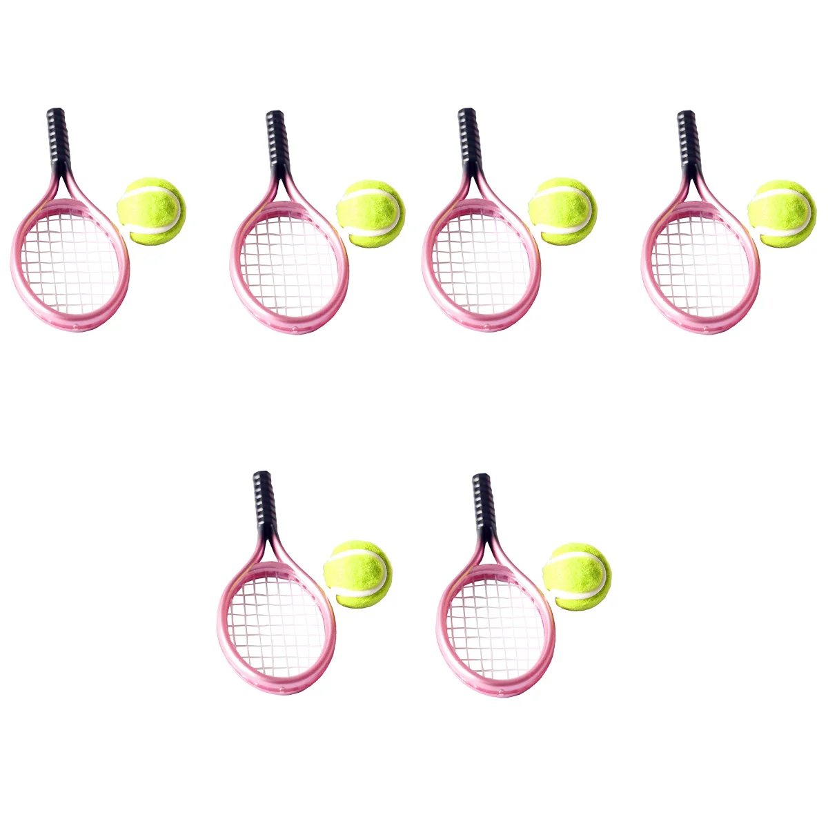 

Dollhouse Decoration Accessories Tennis Racket Christmas Outdoor Decorations Mini Ornament