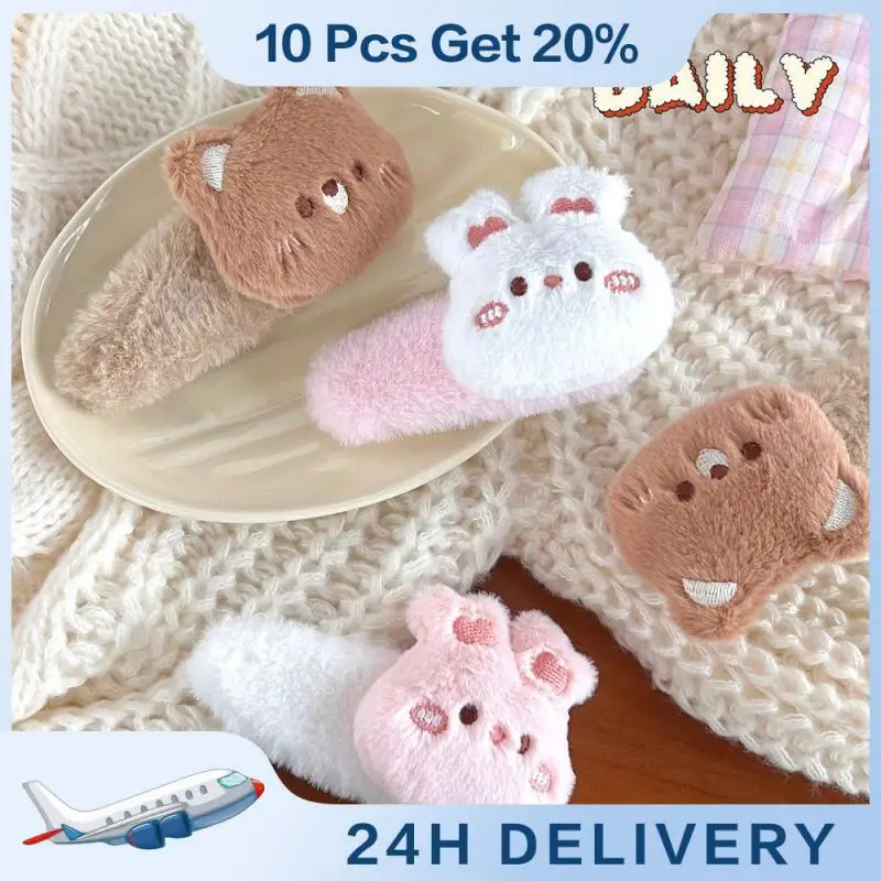 

Headgear Kitten Practical Bear Hairpin Hair Accessories Girly Heart Hairpin Cute Light Cute Hairpin Hair Clip/side Clip Plush