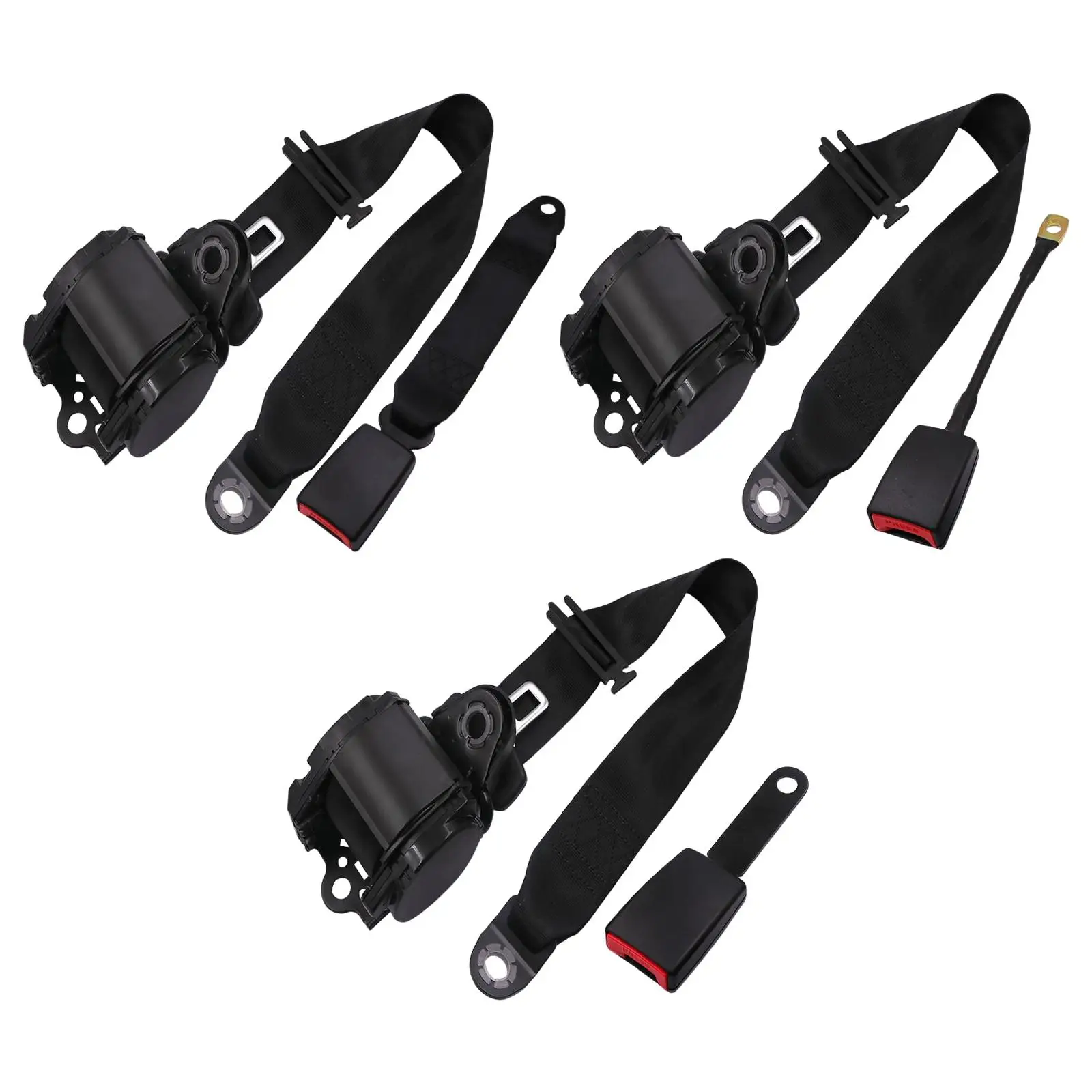 

Комплект ремней безопасности для автомобиля, удлинители для коленей безопасности, чёрные автобусы, грузовик, высокая прочность