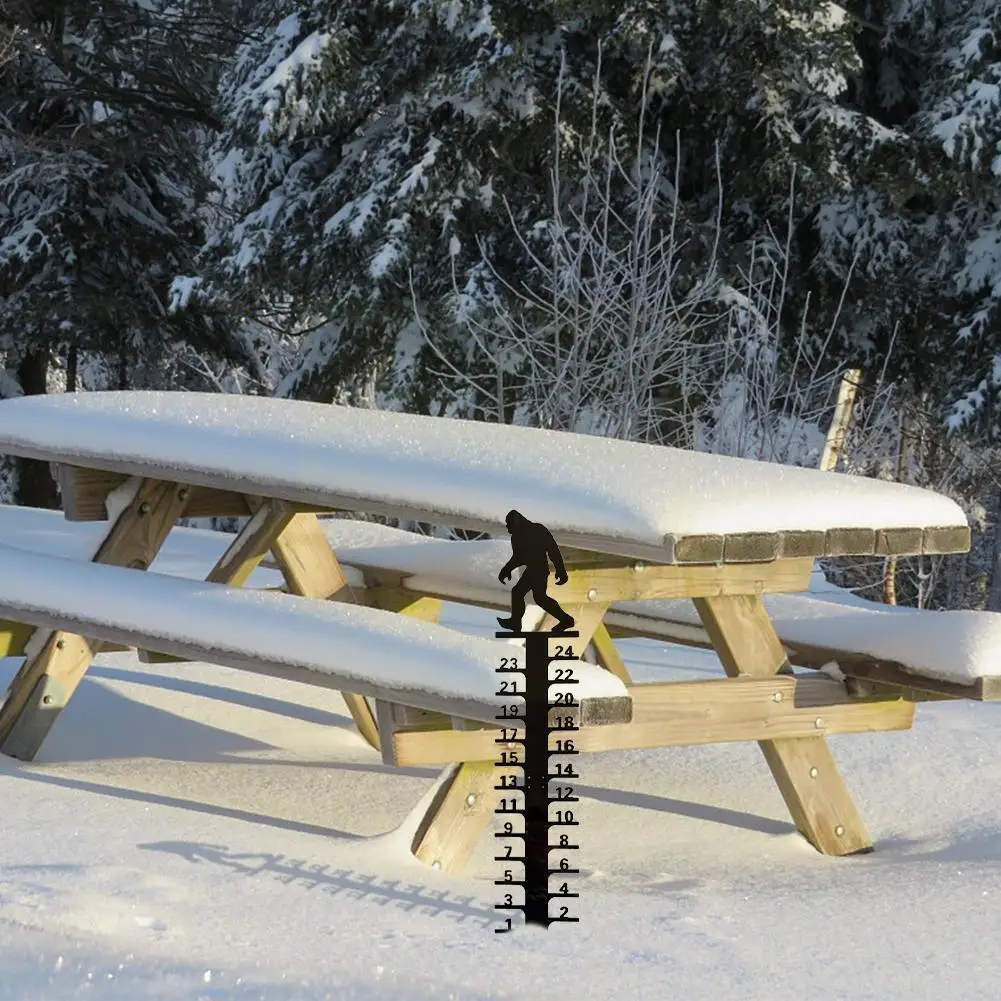 

24 см Калибр осенний метр металлический снегопад измерительный штатив зимняя стойка Снежинка Форма мотоцикл Рождество и сад C0c8