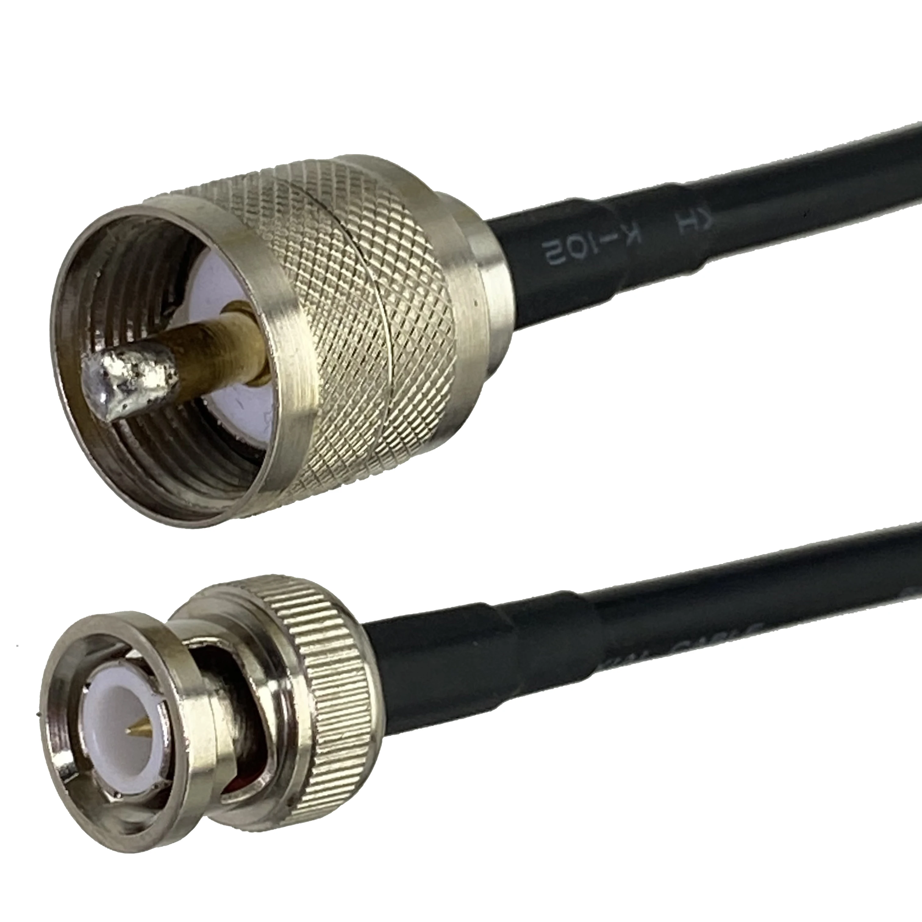 1 шт. RG58 UHF PL259 штекер к BNC Штекерный Разъем RF коаксиальный гибкий соединительный
