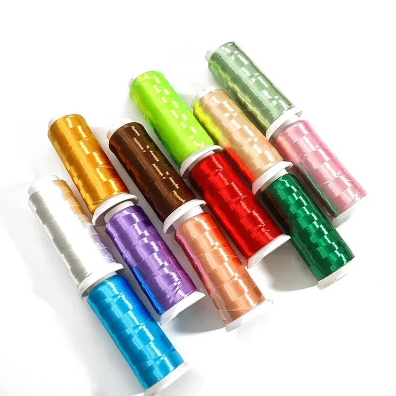 Шпилька для волос сделай сам яркая однониточная крученая шелковая нить