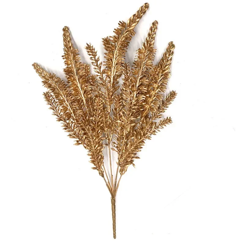 

Искусственные рождественские цветы золотые и серебряные