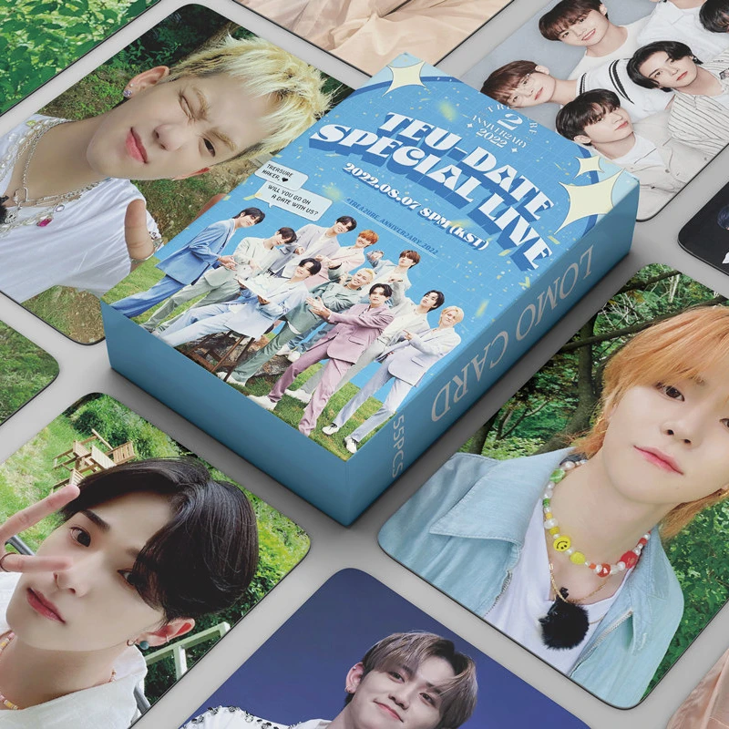 

55pcs/set Kpop Treasure Photocards Photo Print Cards Lomo Cards Postcards Fans Gift