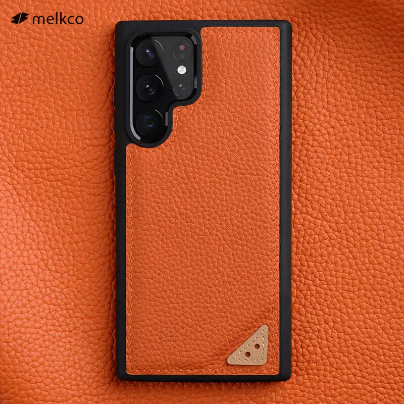 Чехол Melkco Premium из натуральной кожи для Samsung Galaxy S22 Ultra 5G Plus роскошный силиконовый