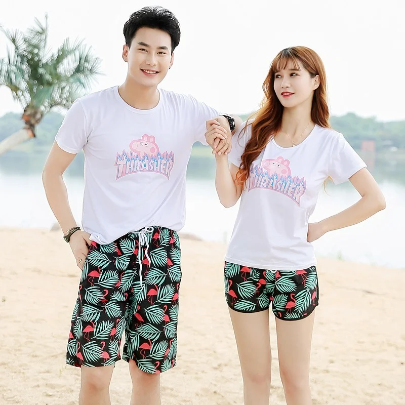 

2022 Shorts Men's Summer Five-point Men's Big Pants Tide Summer Five-point Loose and Quick-drying Couple Beach Pants