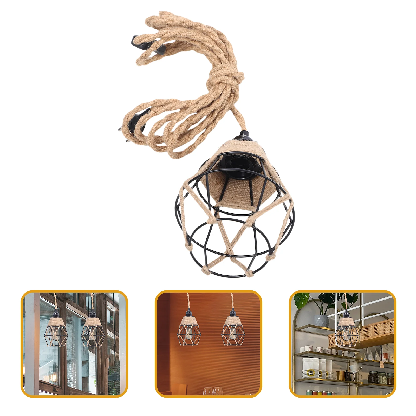 

Pendant Light Fixture Hanging Fixtures Ceiling Lamp Rope Accessory Living Room Outdoor Plug Lights Cord Chandeliers