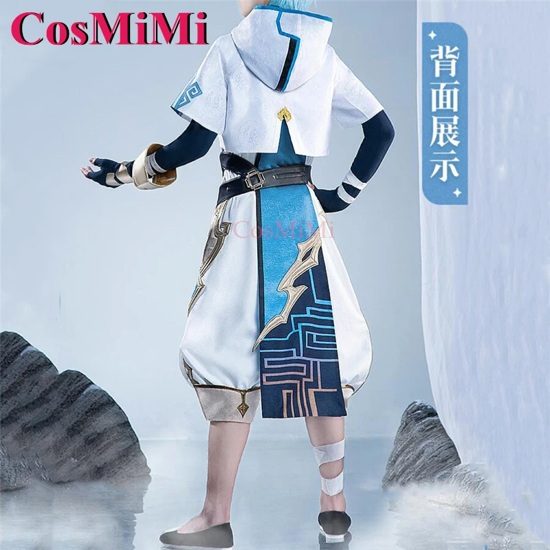 CosMiMi Chongyun Косплей Игра Genshin Impact Костюм Красивая Мода Боевая Униформа Мужская