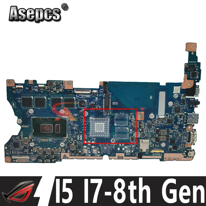 

Материнская плата UX461UA, I5 I7-8th Gen CPU 8 Гб 16 Гб RAM для ASUS UX461UN UX461U UX461 Материнская плата ноутбука