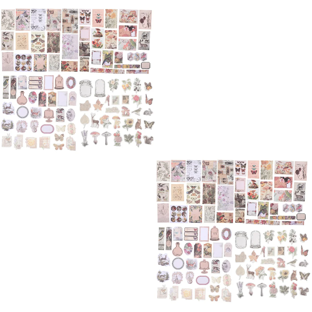 

Paper Stickers Sticker Decorative Scrapbook Journaling Supplies Hand Decal Handbook Washi Retro Journal Embellishment Material