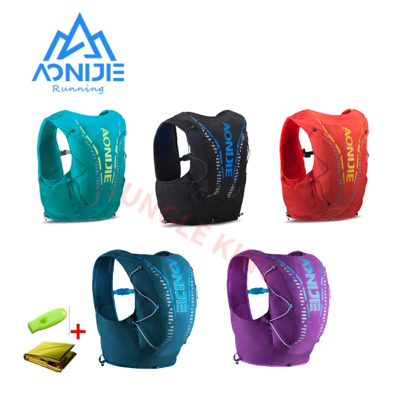 AONIJIE C962S New Update 12L Hydration Backpack Advanced Skin Pack Bag Vest Soft Water Bladder Flask Professional Running Bag