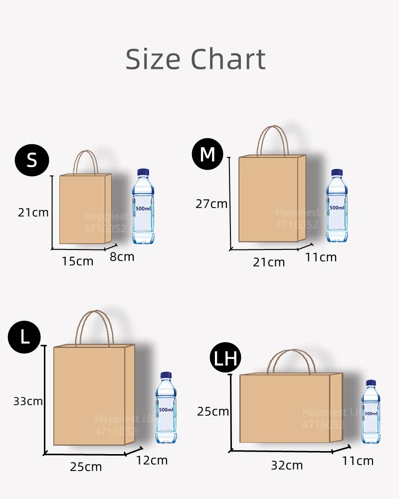 10/30/50pcs DIY Multifunction soft color paper bag with handles Festival gift bag shopping bags kraft paper packing bag images - 6