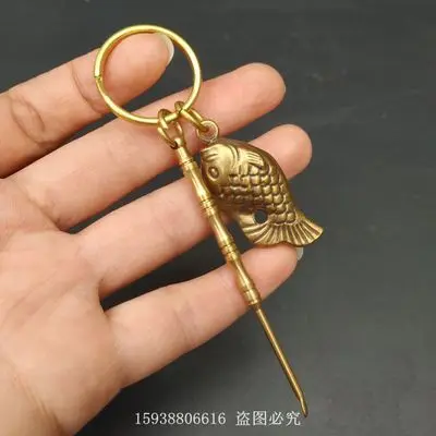 Изысканная имитация чистой латуни брелок для карпа |