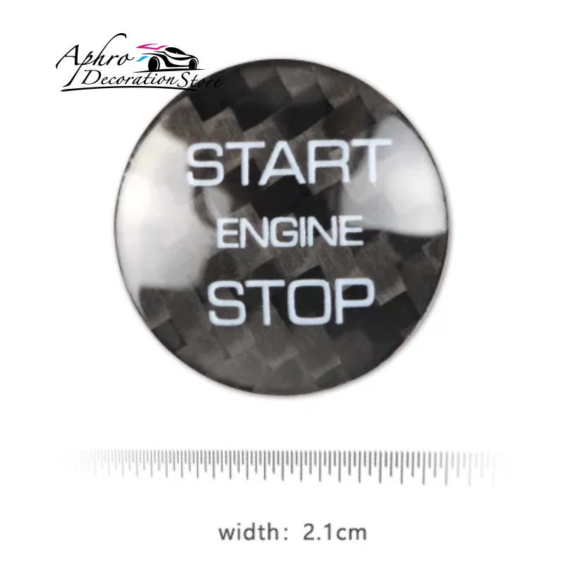 Для Jaguar автомобильный двигатель, кнопка запуска и остановки, наклейка из углеродного волокна