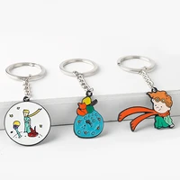 the little prince cute keychain cute animal fox pendant for clothes backpack keyring key chains accessories valentines day gift