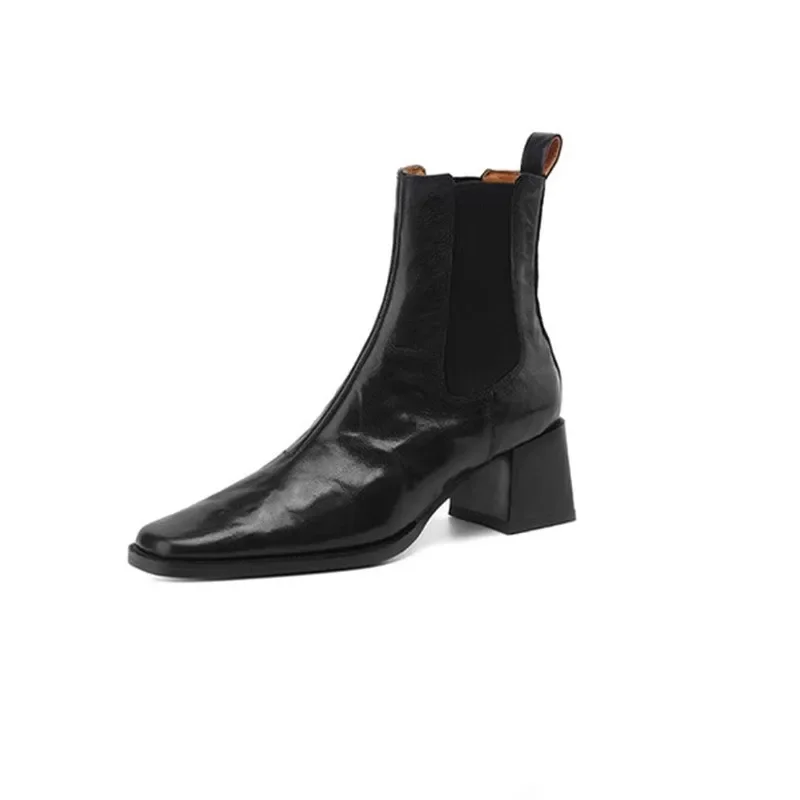 Женские зимние ботинки челси на флисовой подкладке износостойкие повседневные