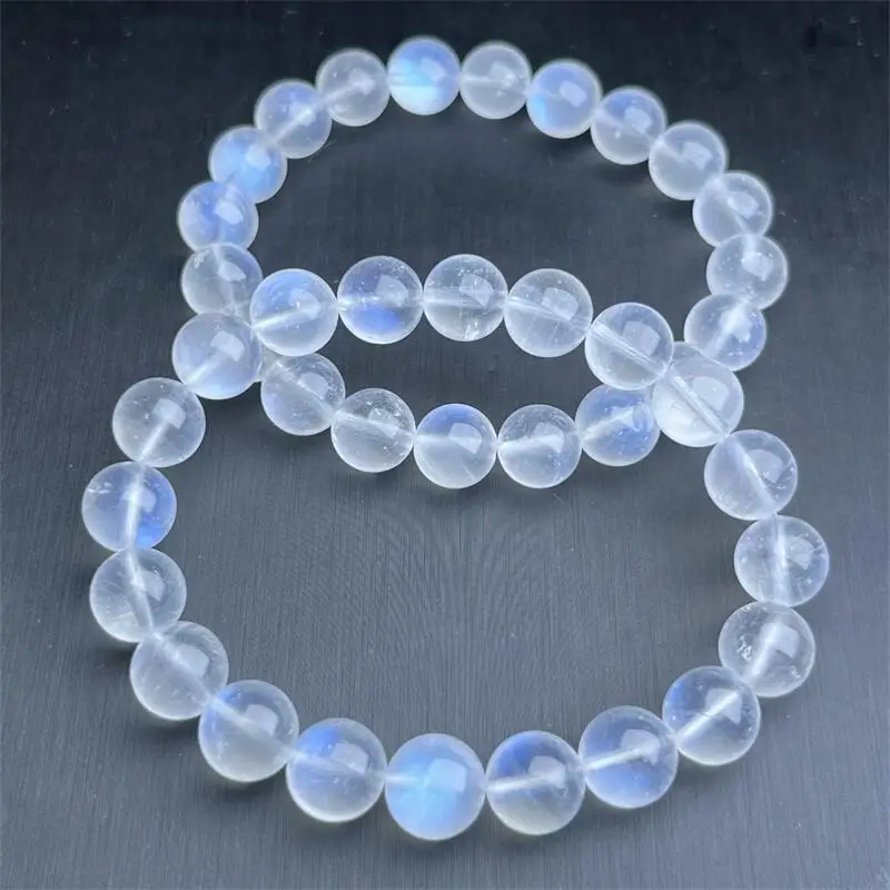 Браслет из натурального камня в виде синей Луны ювелирные изделия для женщин и