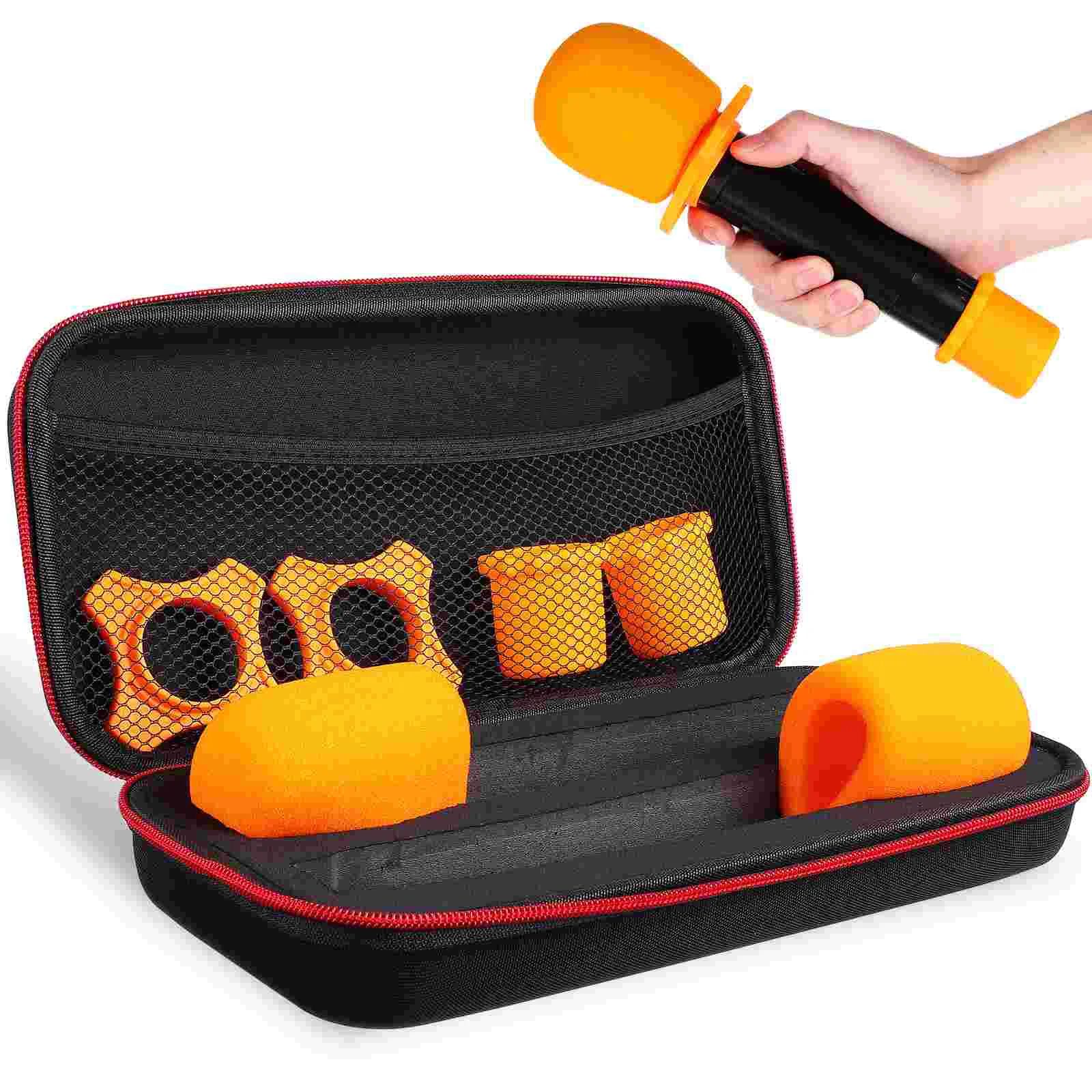 

Skid Proof Circle Microphone Microphone Shockproof Ring Portable Microphone Bag Storage Bag Microphone Muffler