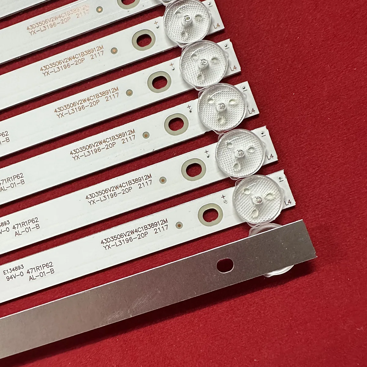 Для Hikvision DS-D5043uq Световая панель K430WDC1 A3 4708-K43WDC-A3113N01 4 светодиода 6 В 389 мм