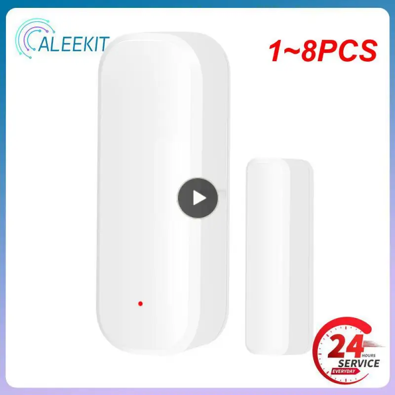

Датчик окон и дверей Tuya Wi-Fi 1-8 шт., беспроводной детектор открывания/закрытия дверей для умного дома, с управлением жизнью через Alexa Google Home