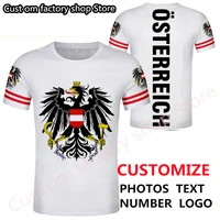 austria t shirt free custom cartoon male t shirt at nation flag eagle print austrian clothing personalize couple cc jersey