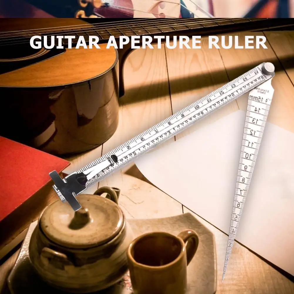 

Durable Gauge Wear-resistant Hit Color Taper Feeler Gauge Depth Ruler Hole Gap Inspection Measuring Tool for Guitar