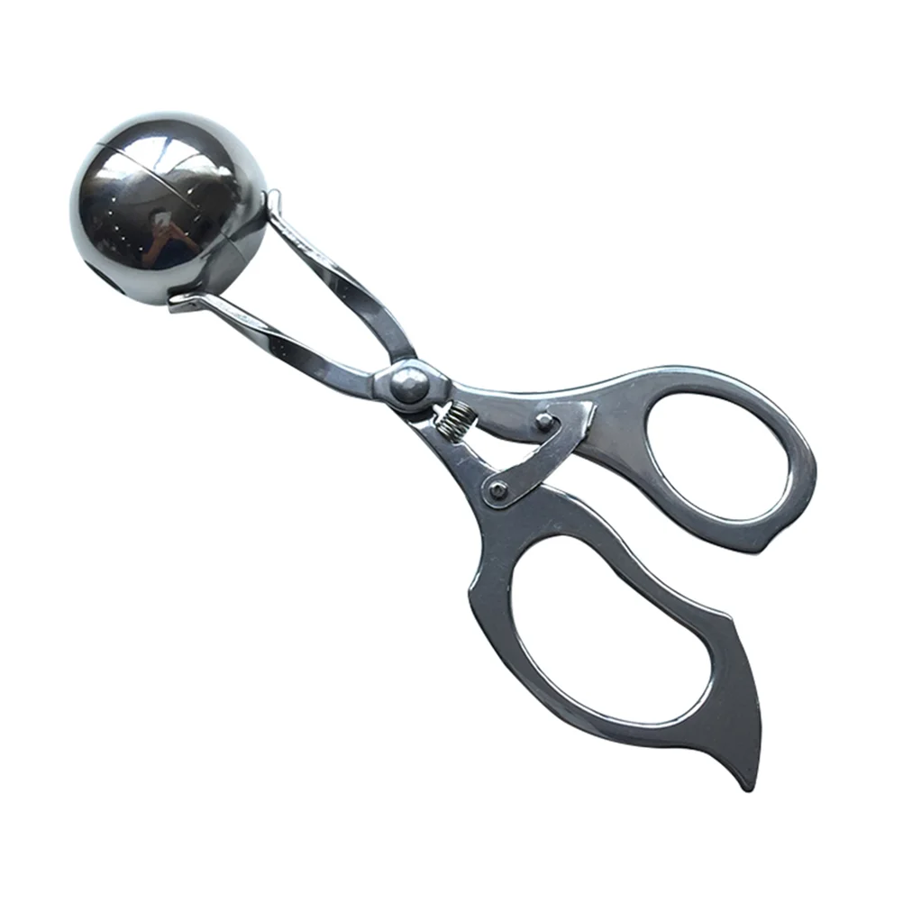 

Meat Maker Tongs Meatball Baller Scoop Steel Stuffed Stainless Ballers Cookie Meatballs Cake Clip Scooper Melon Metal Ice