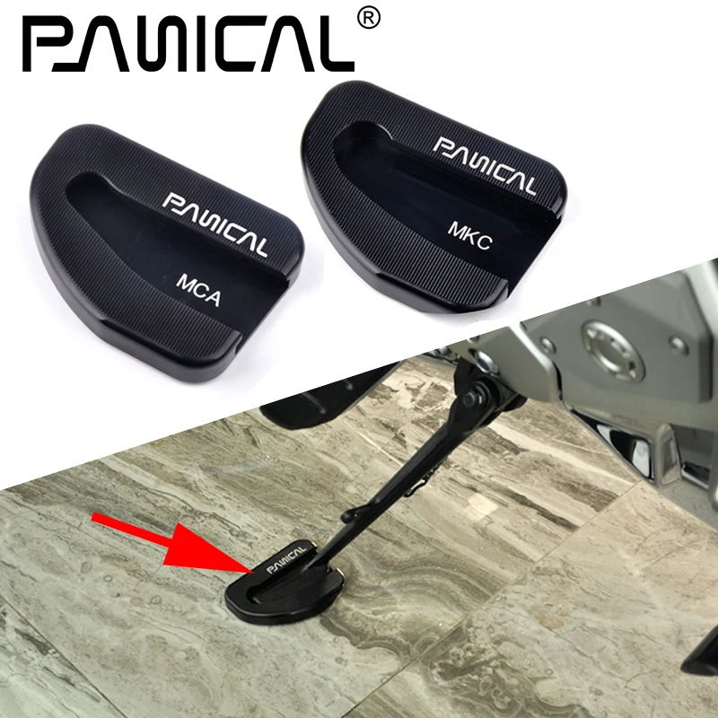 

For Honda Goldwing GL1800 F6B 2001-2017 Support Extender Expansion Board Side Stand Foot Support Black Aluminum Alloy