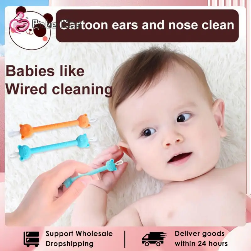 

Baby Dig Ear Scoop Ear Nose Cleaner Spoon Safety Soft Silicone Cleaning Stick For Cares Health Cleaner Ear Wax Removal Tools