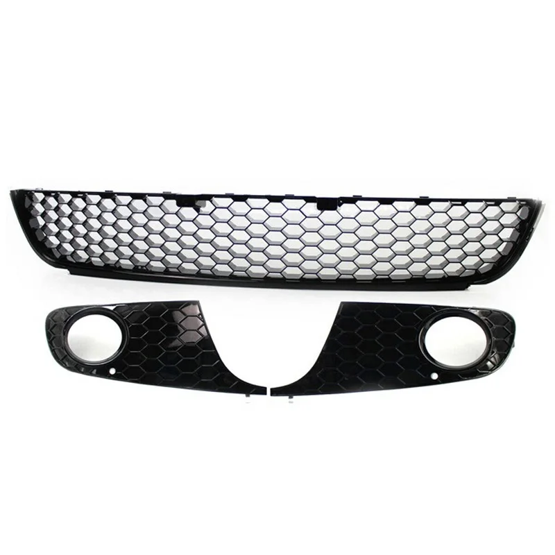 

Для Volkswagen Golf 6 MK6 2009 2010 2011 2012 2013 Сотовая сетка для подтяжки переднего бампера Решетка GTI Style Center Racing Grill