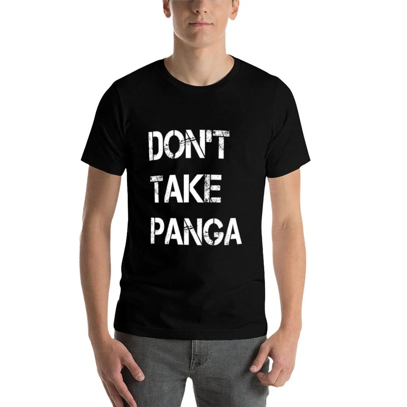 Фото Футболка PANGA man man TAKE DON'T for, повседневная футболка из 100% аниме, хлопковая футболка №4