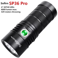 Sofirn SP36 Pro 8000lm мощный светодиодный фонарик 4 * SST40 USB C Перезаряжаемый 18650 фонарь Anduril