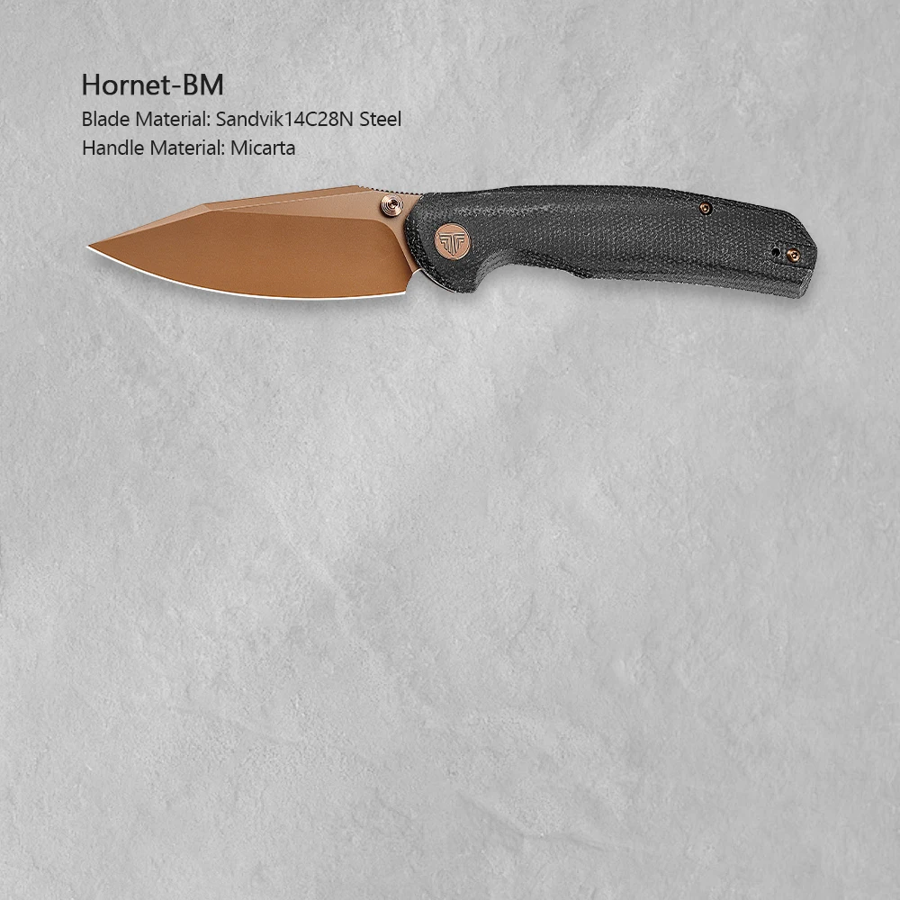 Карманный складной нож TRIVISA Hornet-BM, высокое качество, лезвие 14C28N, ручка из микроты, охота, кемпинг, тактические инструменты для выживания на открытом воздухе (art.: 3920d41dce0bb) - 3920d41dce0bb