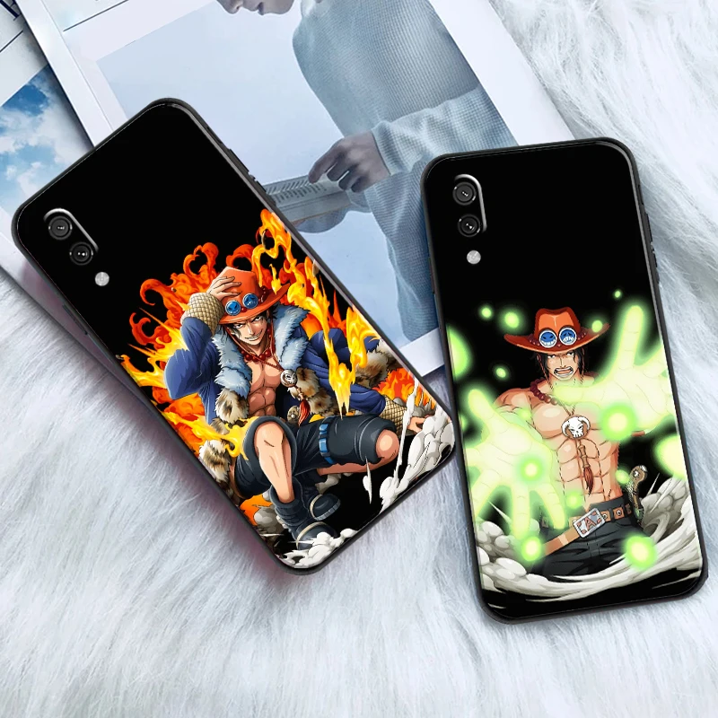 

One Piece Cartoon For Xiaomi Mi 11 Lite Phone Case Back Liquid Silicon Soft Black Carcasa Coque
