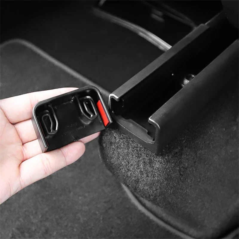

Voor Tesla Model 3 Model Y 2022 Achterbank Slide Rail Zachte Rubberen Plug Bescherming Auto Interieur Functie Accessoires