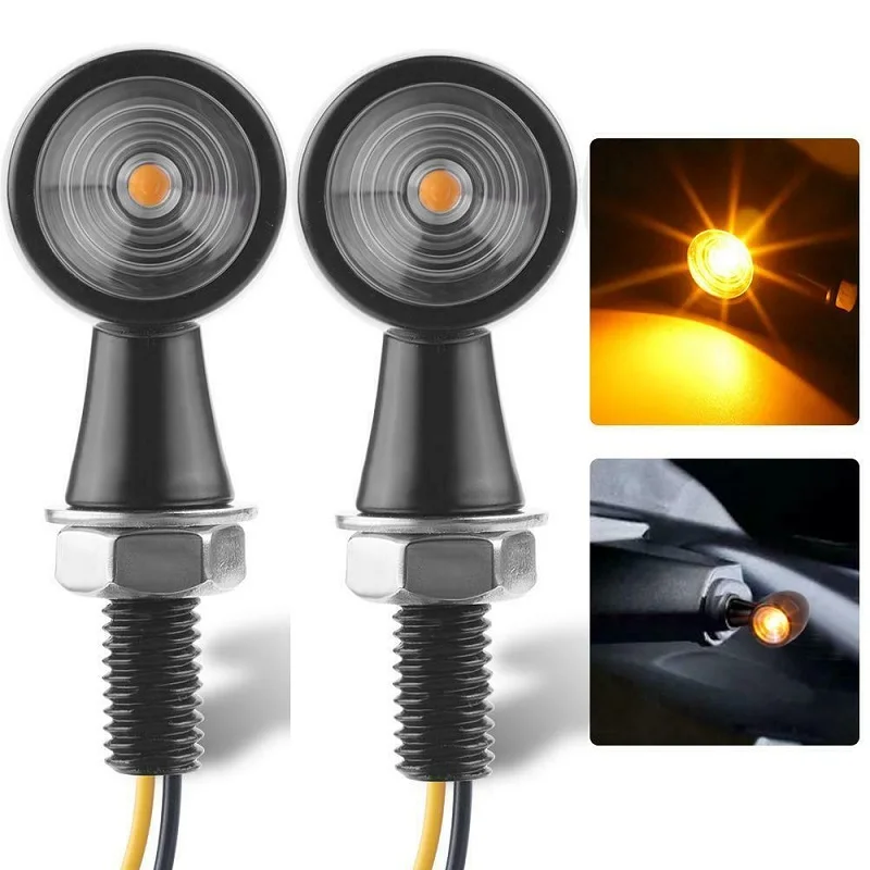 2 шт. светодиодные мини-указатели поворота для мотоцикла Honda Suzuki Kawasaki KTM Yamaha Hyosung 12
