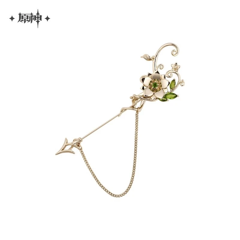 Аниме геншин ударно тяннари Косплей юлинь и летающий песок серия ожерелье брошь