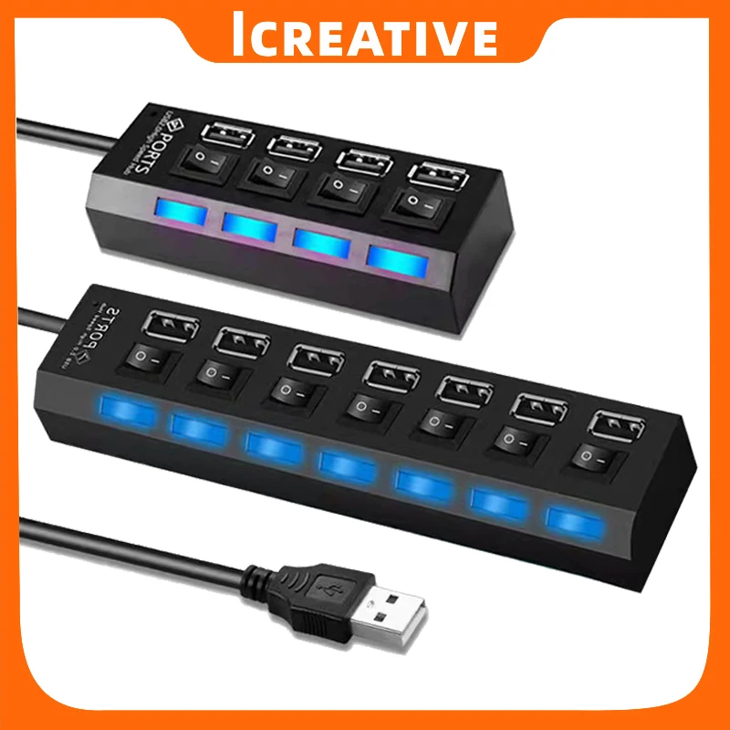 

USB-разветвитель 2,0, USB-разветвитель с 4/7 портами
