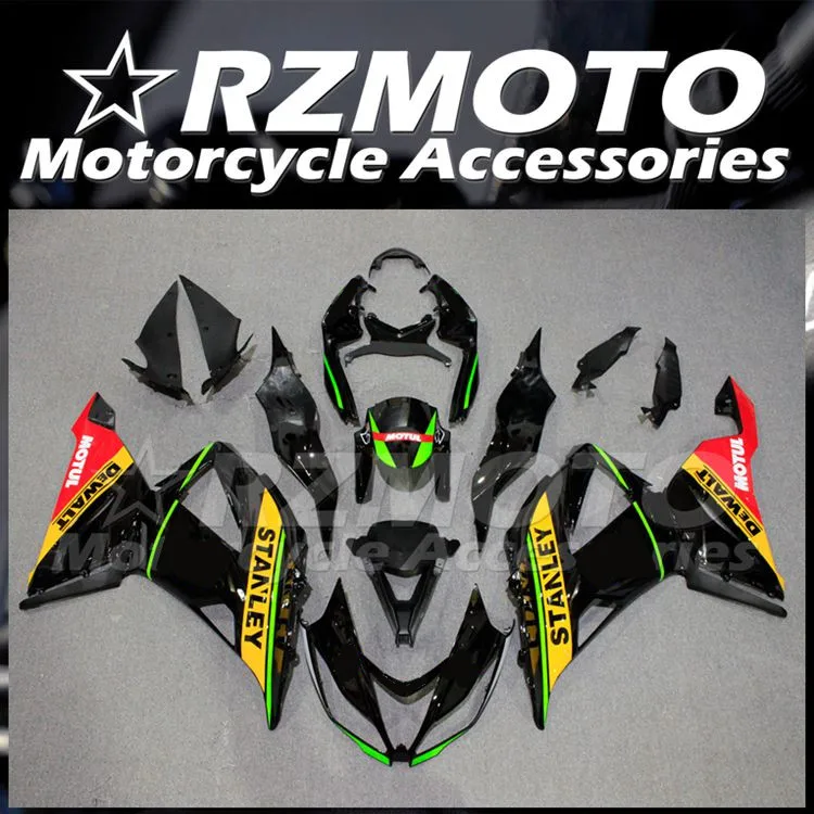 

4Gifts New ABS Fairings Kit Fit For Kawasaki Ninja ZX-6R 636 599 2013 2014 2015 2016 2017 2018 13 14 15 16 17 18 Red Yellow